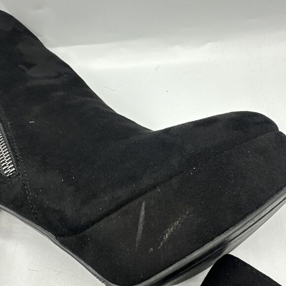 NEW Guess Dejah3 Stiletto Heel Boot in Black Fabric For Women's Size 7 1/2 - Picture 9 of 12